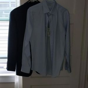 Suit Supply Traveler Dress Shirt Light Blue